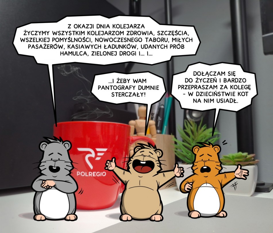 Najlepszego Kolejarzom!